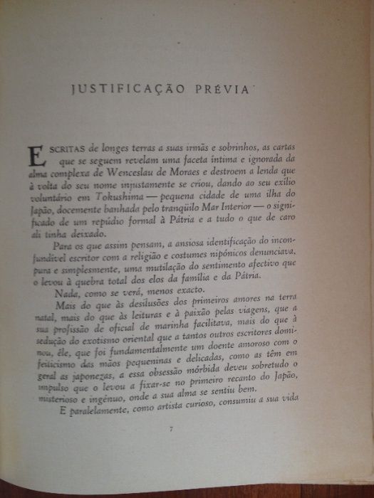 Cartas íntimas de Wenceslau de Moraes