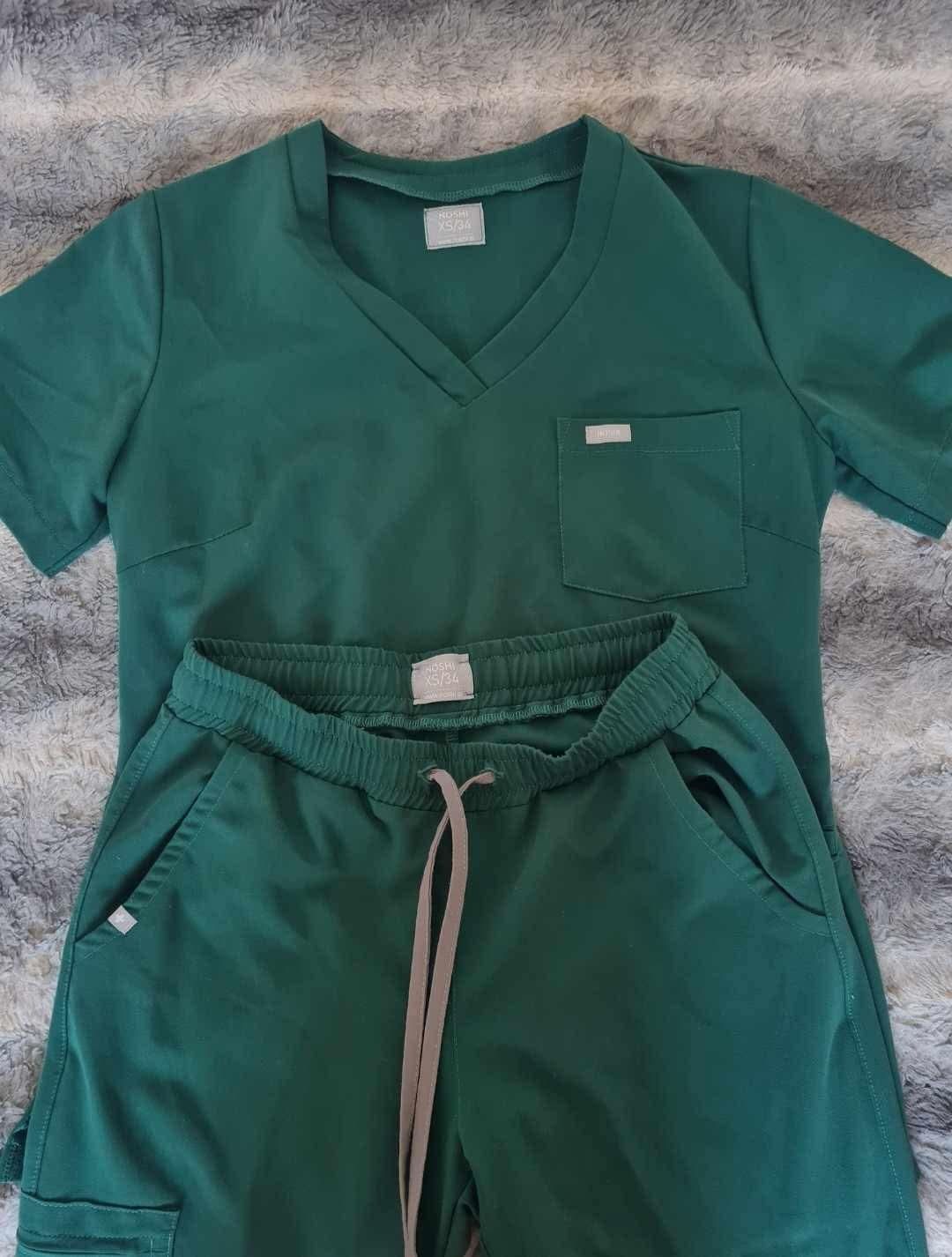 Scrubs strój medyczny damski zielony
