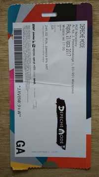 DEPECHE MODE archiwalny bilet z koncertu 2017 Stadion Narodowy