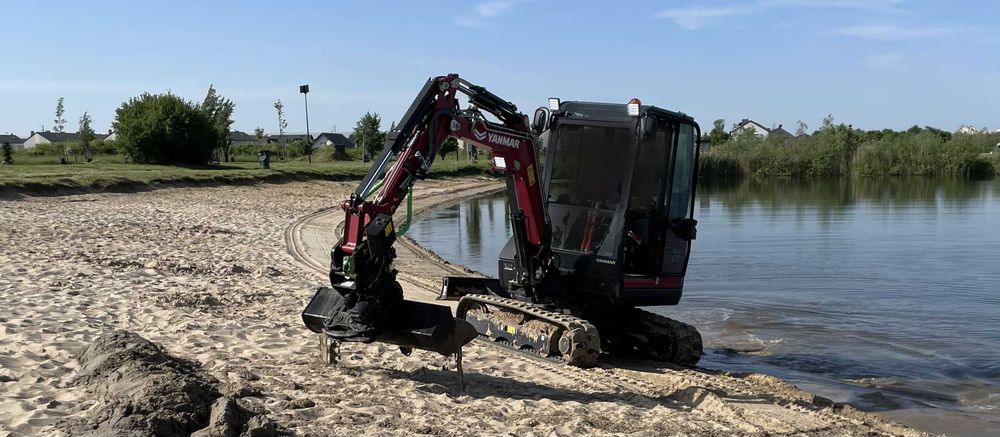 Prace ziemne, koparka 3 tony , wykopy pod fundamenty,  usługi koparką