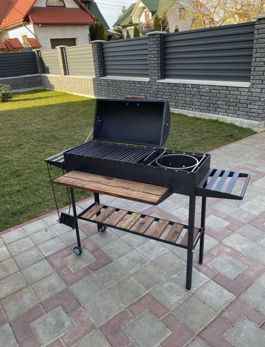 Мангал гриль барбекю метал 5 мм ПОСИЛЕНИЙ