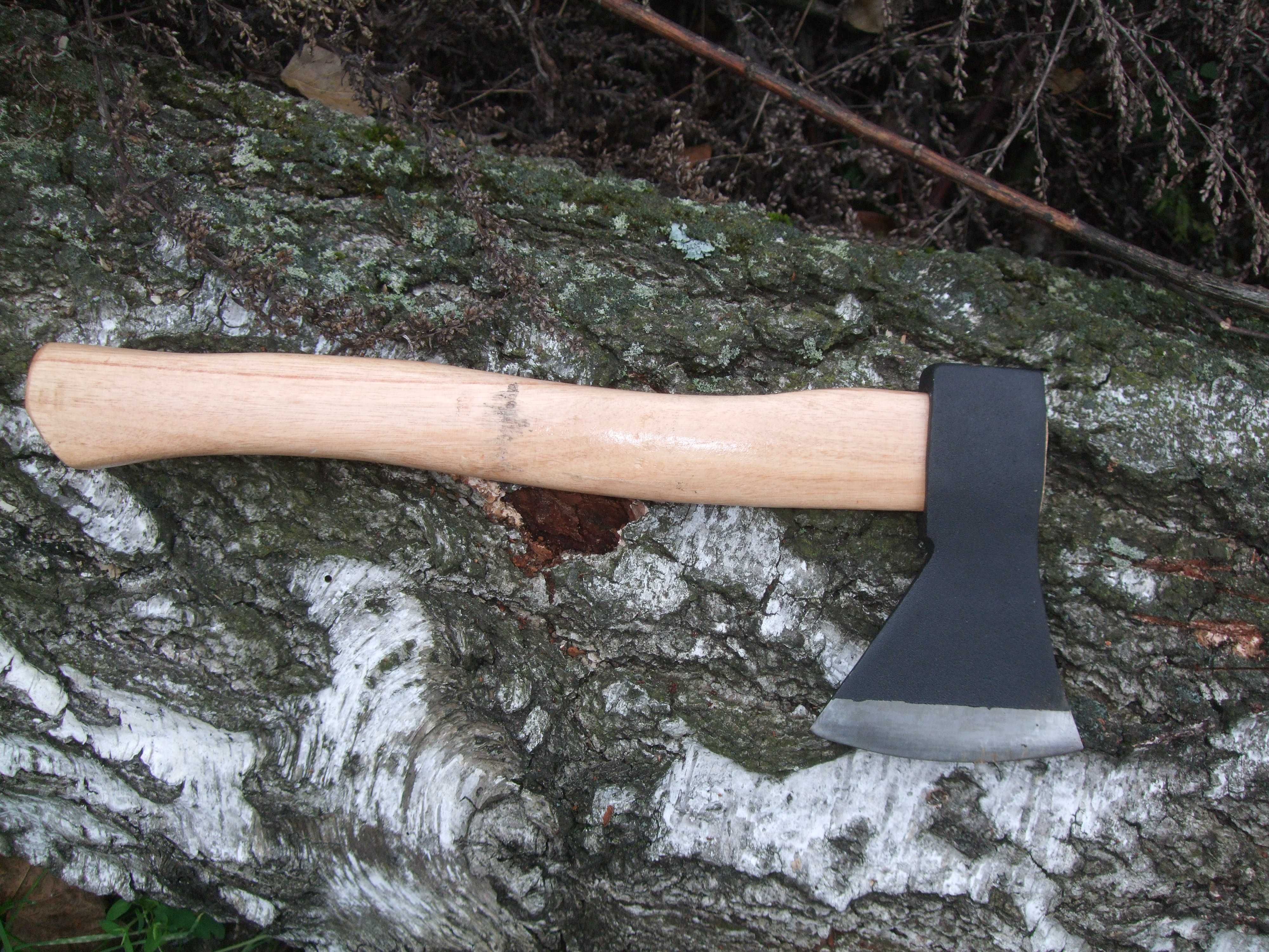 Siekiera TOPOREK 35 cm 600g WYGODNA Mała Drewniany Trzonek UNIWERSALNA