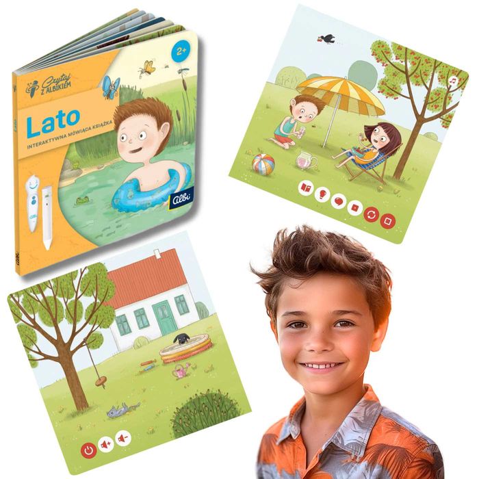 Czytaj z Albikiem INTERAKTYWNA Miniksiążka Lato dla Dzieci 2+ ALBIK