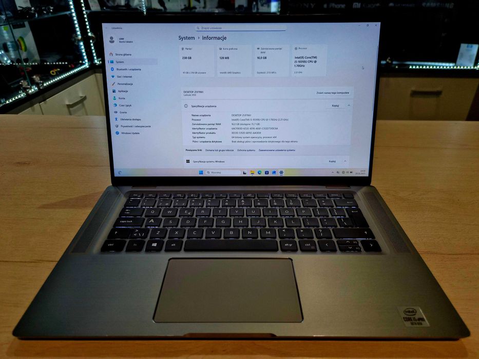 Dell Latitude 9510, intel i5 10gen, 16gb ram, SSD, Full HD, Windows 11