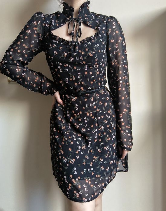 Квіткове плаття | Шифонова сукня S