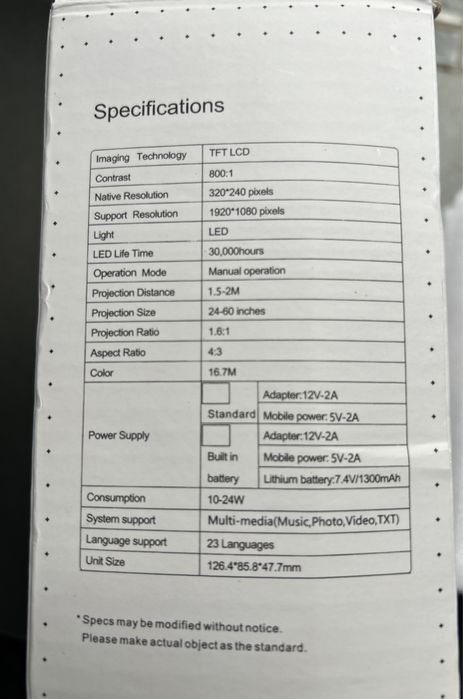 Домашний LED проэктор