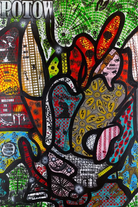 Decoração - impressão em tela - Arte abstrata moderna - POTOW