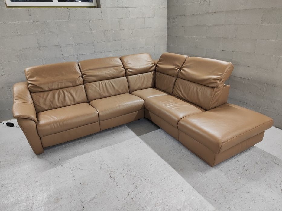 Диван шкіряний, електрореклайнер. Уголок.