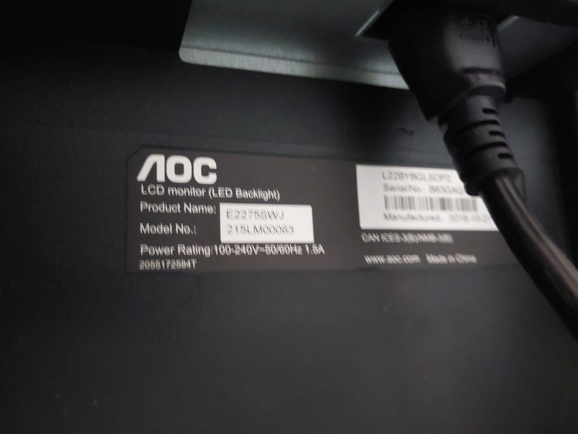 Monitor LCD 24cali