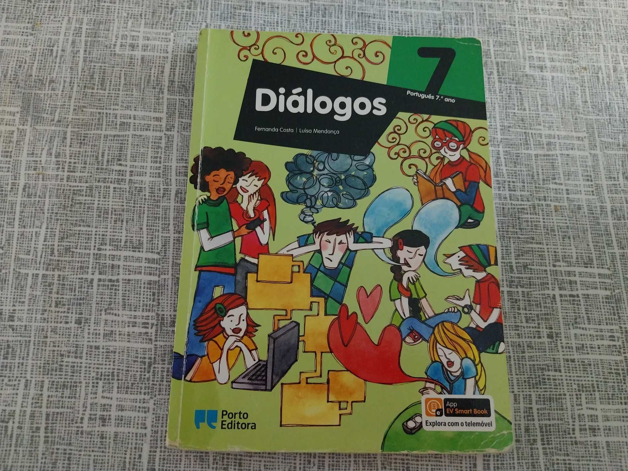 Manual e caderno de actividades de português de 7° ano