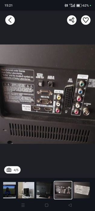 TV LG LCD 32” (81cm) com TDT e Comando Novo.