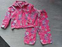 Mini jammies piżama kwiaty rozpinana guziki 98 104