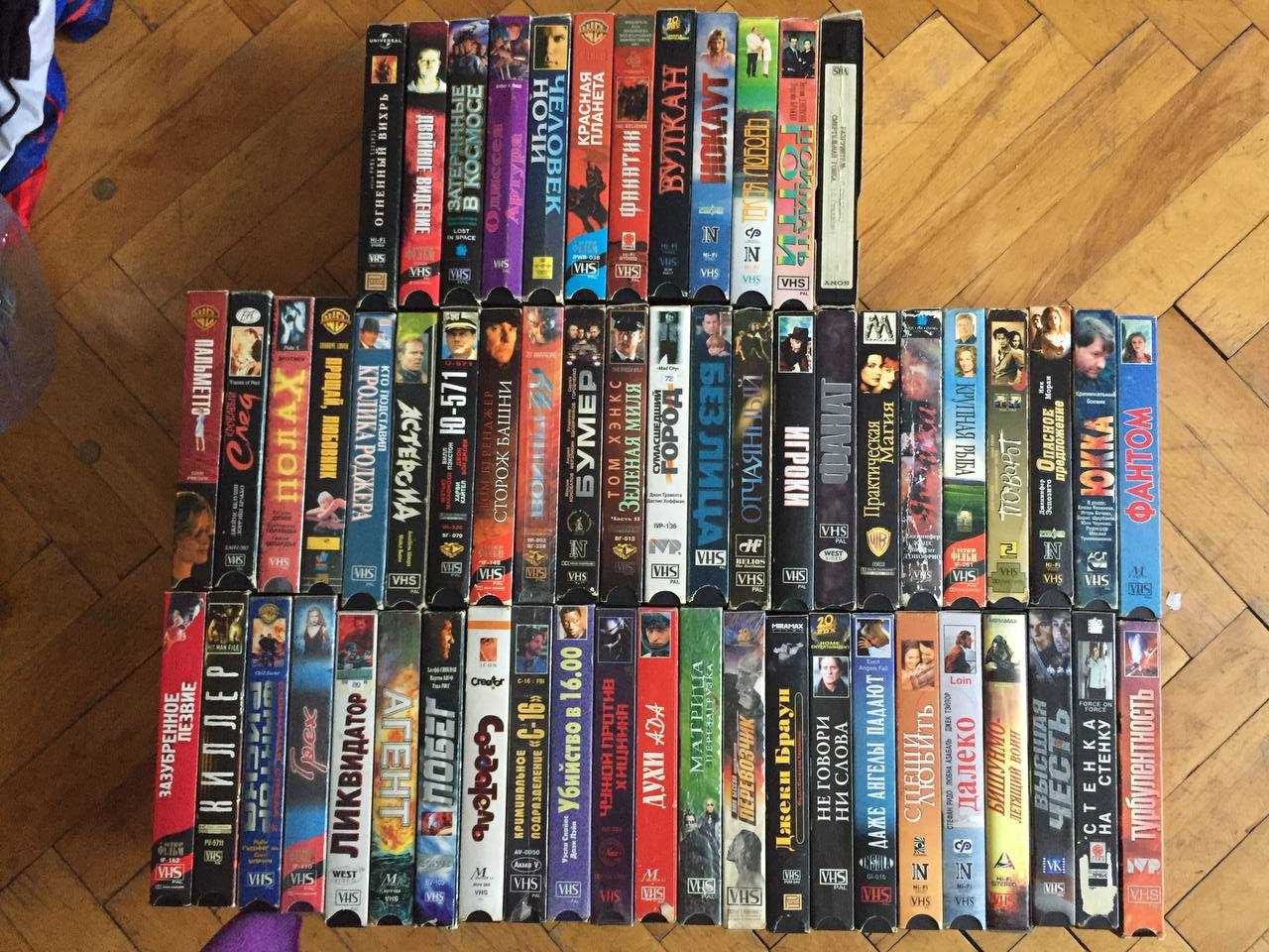 Видеокассеты VHS Огненный вихрь, Вулкан  Пальметто, Астероид, Без лица