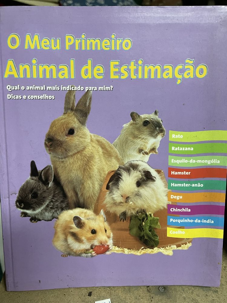 Vendo livros animais estimacao