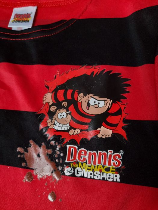 Bluzka Dennis the Menace and Gnasher strój przebranie Dennis Rozrabiak