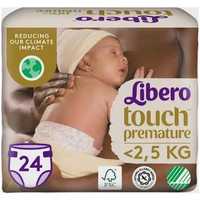 Підгузки Libero Touch premature(24шт)памперси 0р.(до 2,5кг)Ліберо