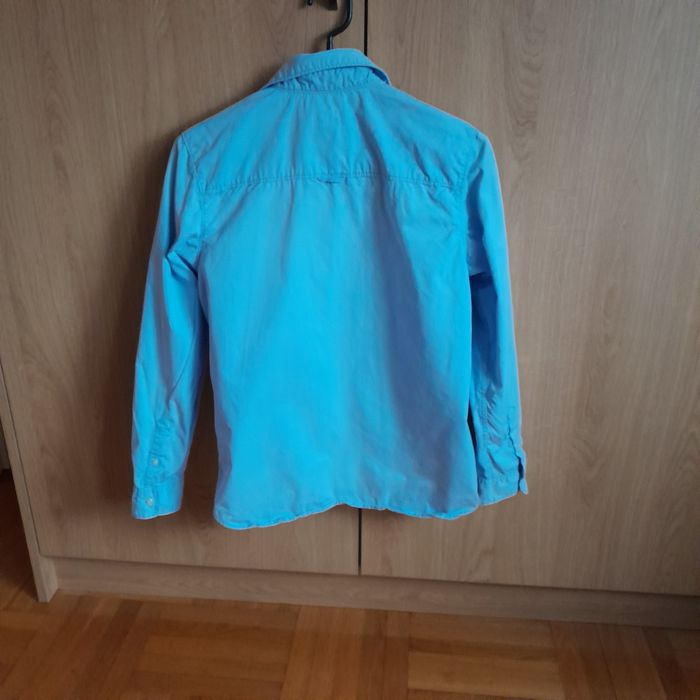 Błękitna koszula H&M r. 158 chlopiec bdb