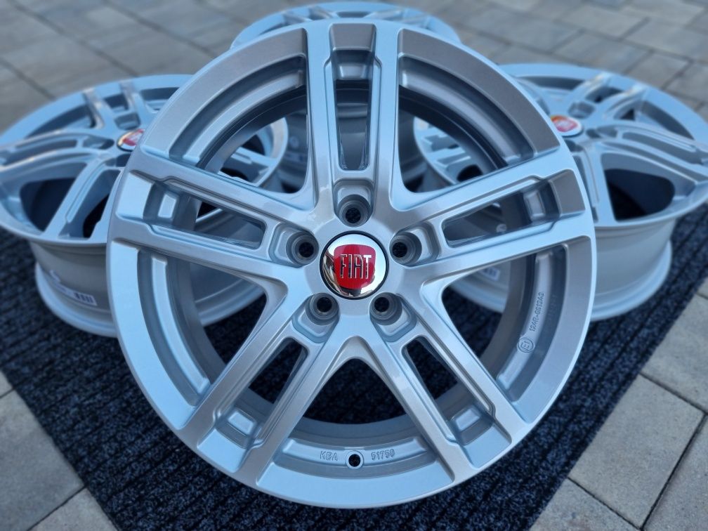 Fiat 16" Alufelgi nowe 5x98 Tipo Doblo 500 Pratico felgi alu srebrne