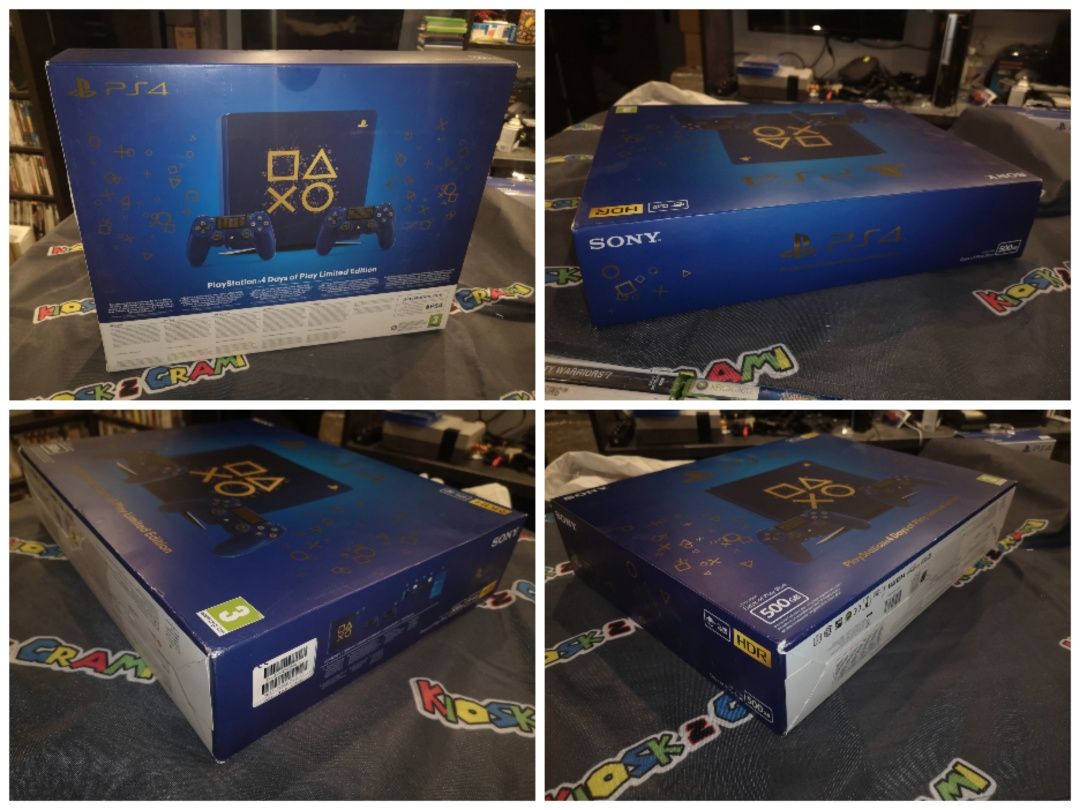 Konsola PS4 Slim limitowana DAYS OF PLAY  w pudełku stan BDB rzadkość