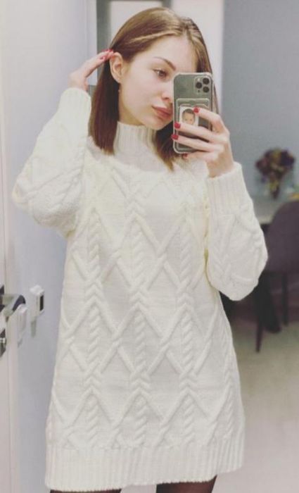 Красивое теплое платье