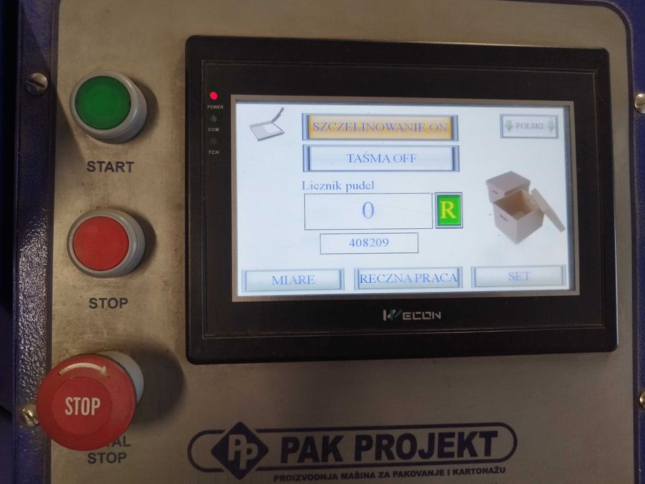 Automat PAKPROJEKT do kartonów, 2018r, 1800cm