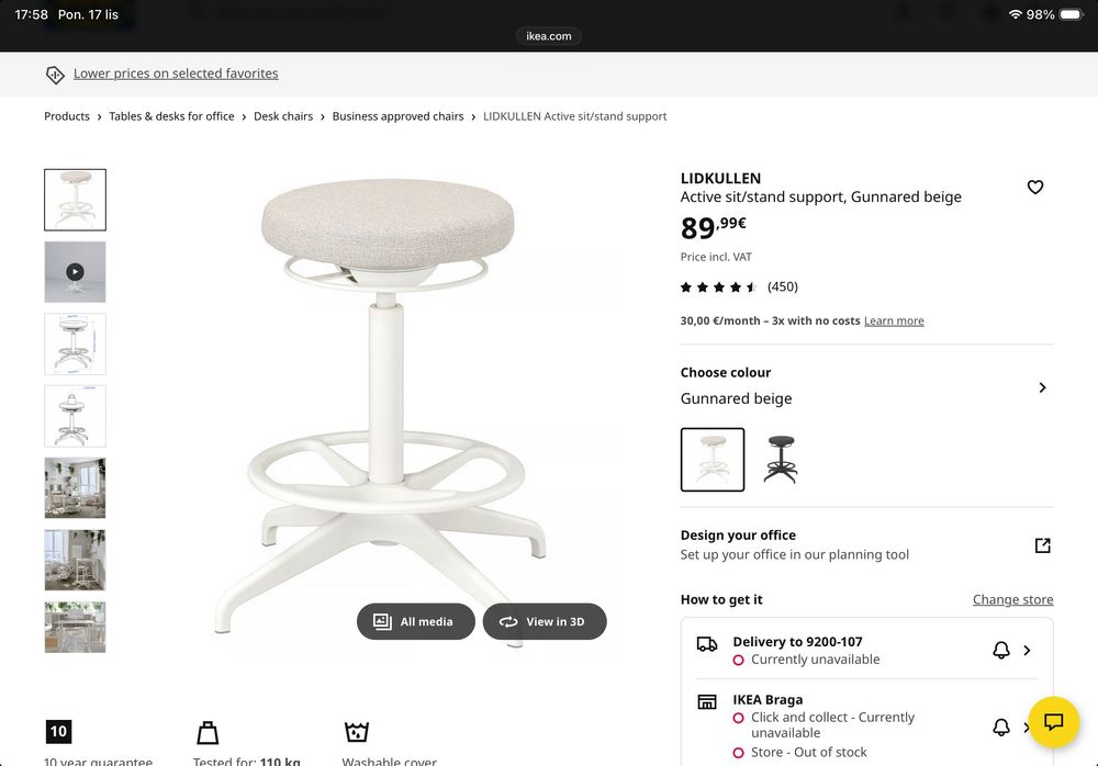 Secretaria Ikea e banqueta como novo