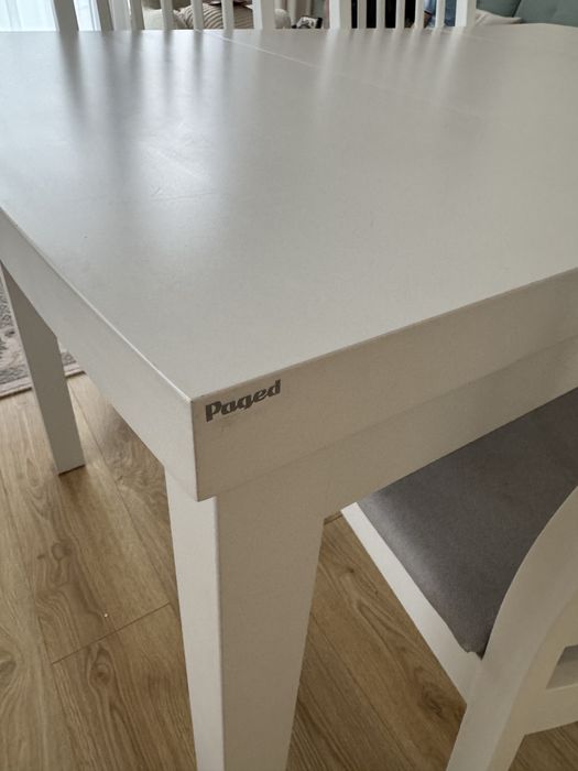 Stół Paged Paola + 4 krzesla Ikea Ekedalen