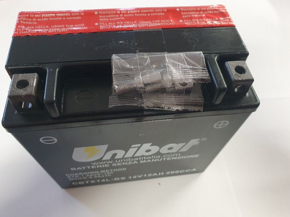 Akumulator Unibat AGM CBTX14L-BS YTX14L-BS ETX14L-BS 12Ah 200A 12V NOW