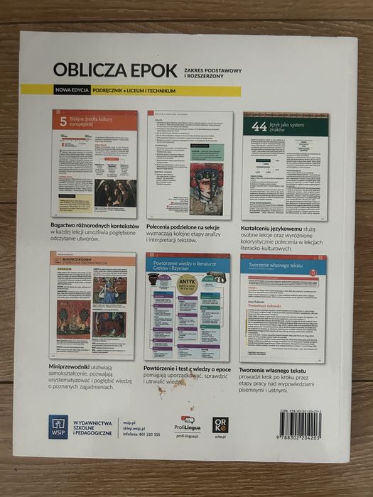Oblicza epok 1.1 jezyk polski