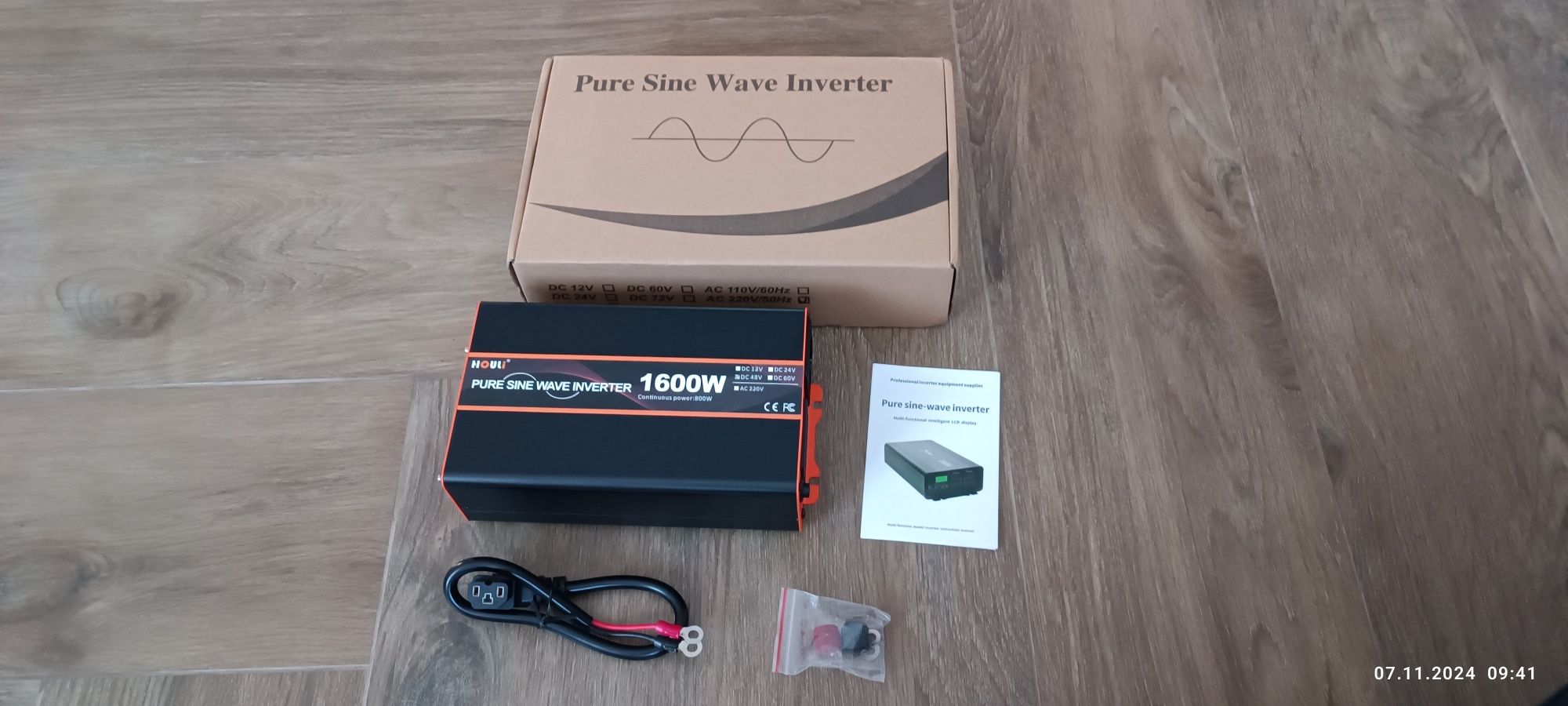 Інвертер 48в 220в Houli 1600w чистий синус
