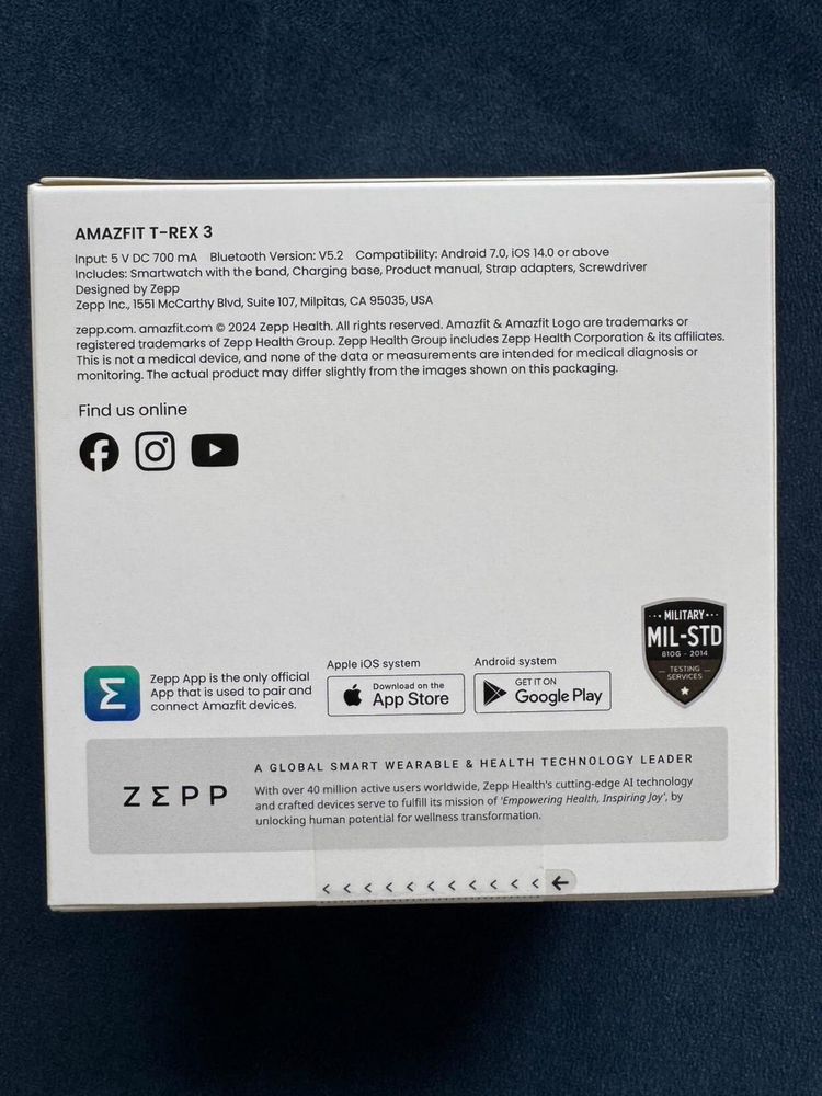 Zegarek Amazfit T-Rex 3