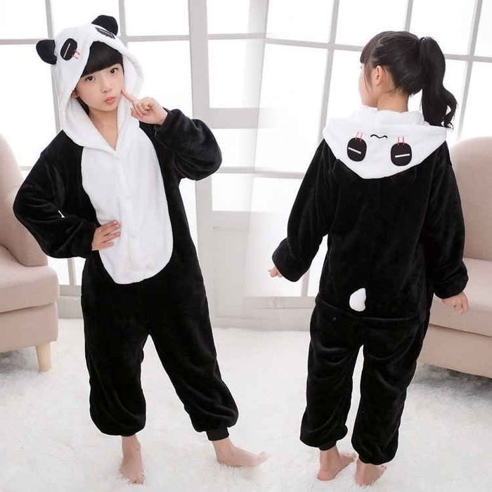 Пижама детская кигуруми панда , пикачу , стич , челрвек паук