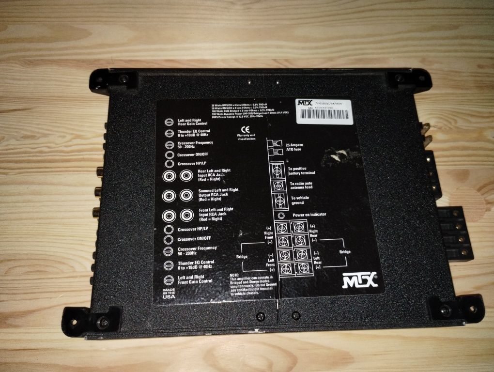 Wzmacniacz cztero kanałowy Mtx thunder 4200x