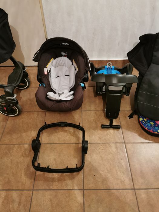 Wózek 4w1 Graco Evo Xt super stan plus dodatki