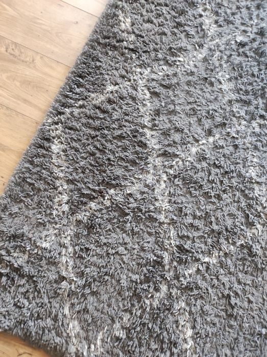 Jysk Dywan AKSFRYTLE 135x190 cm shaggy szary