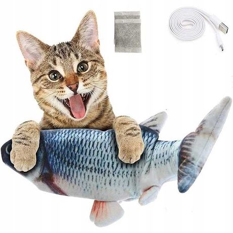 Elektryczna ryba skacząca dla kota PLUS GRATIS
