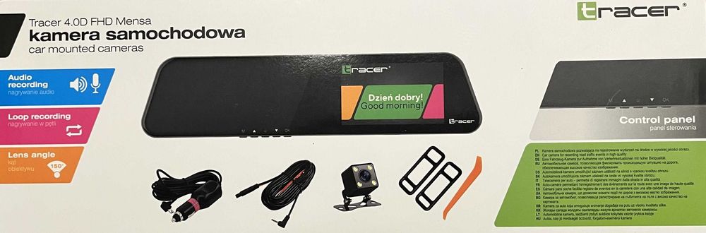 Wideorejestrator  Kamera Cofania TRACER 4.0D FHD MENSA 100% NOWY
