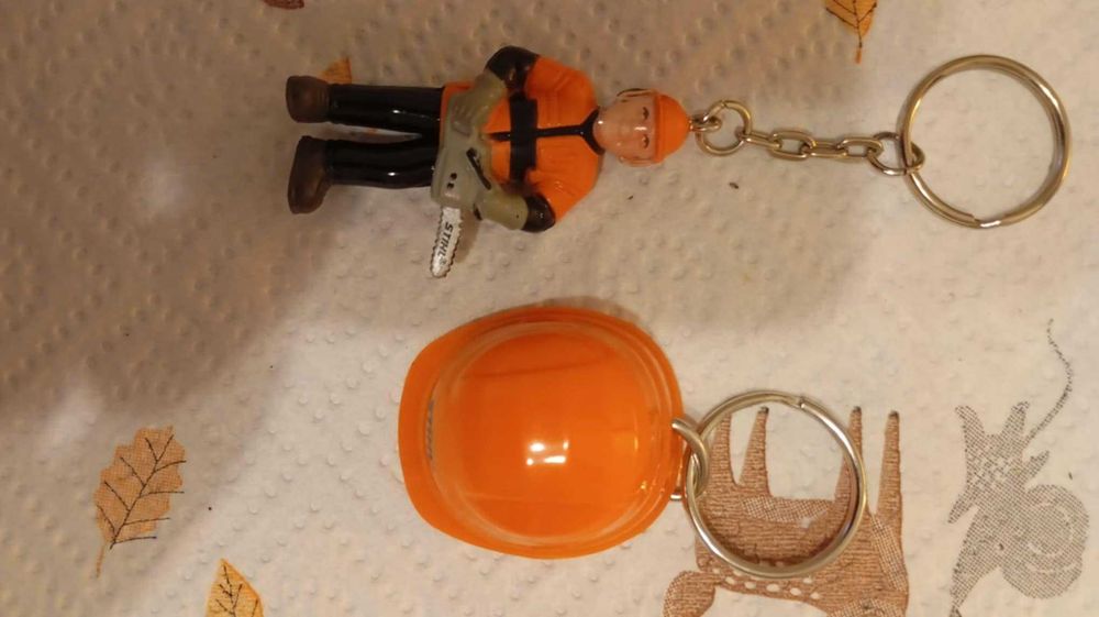 Breloczki kolekcjonerskie firmy Stihl.