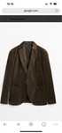 Вельветовый пиджак Massimo Dutti