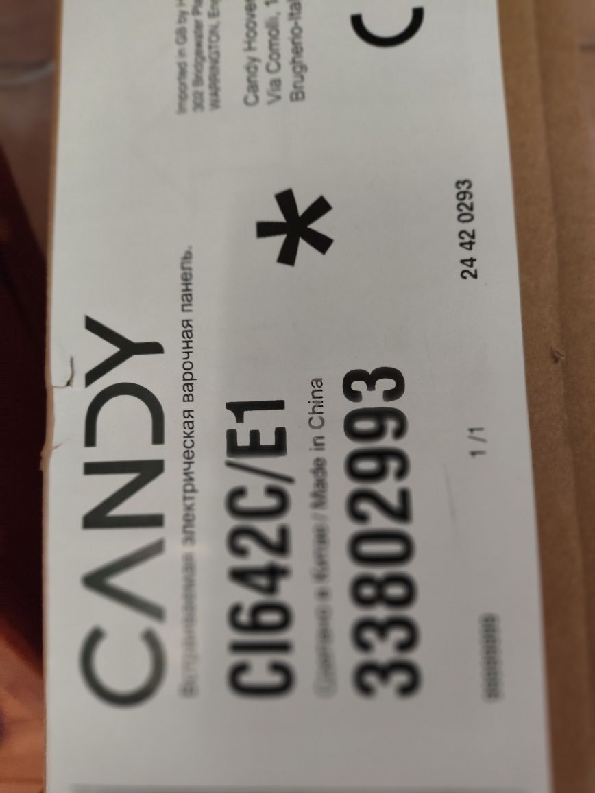 Placa de indução candy CI642C/E1