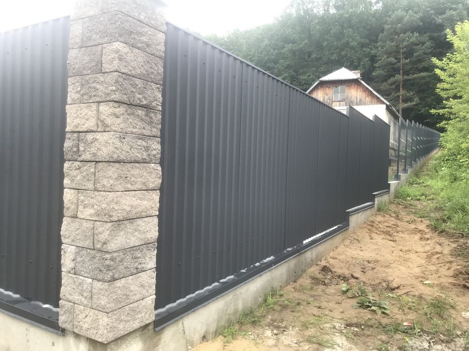 Паркани Огорожі фундаменти чорнові стяжки