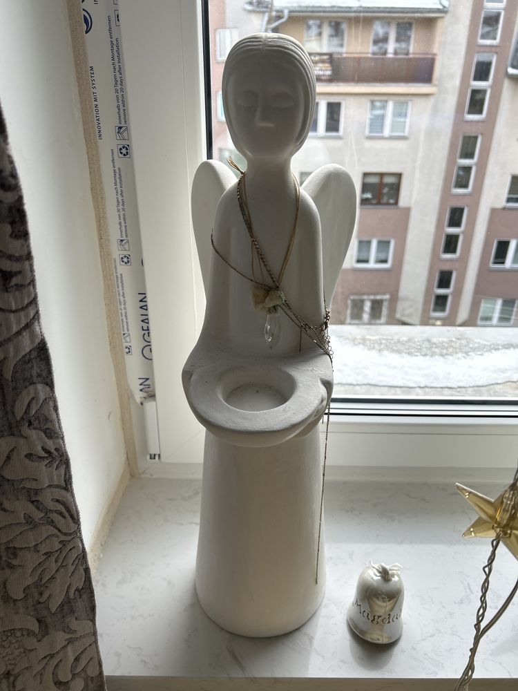 Anioł bialy wys.55cm
