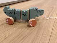 Krokodyl drewniana zabawka do ciągnięcia Smyki