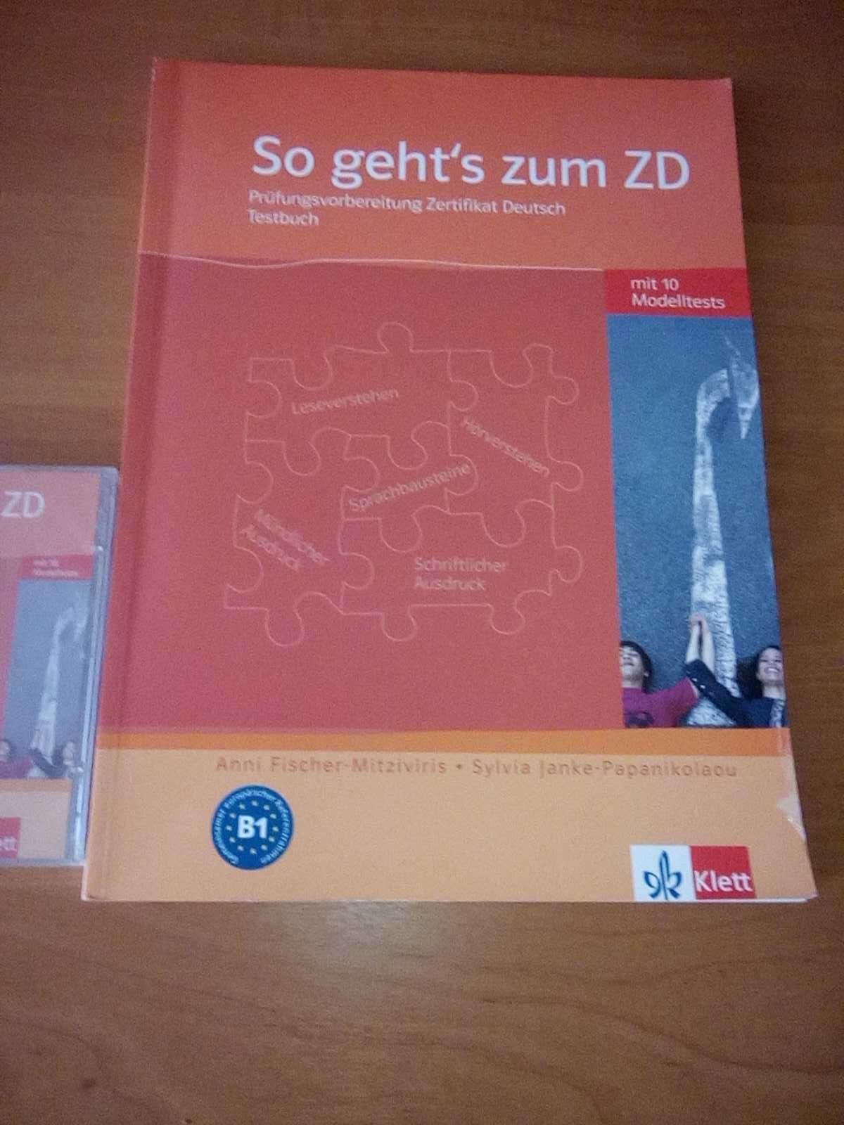 Zertifikat Deutsch testy niemiecki egzamin Testbuch płyta B1 Klett now