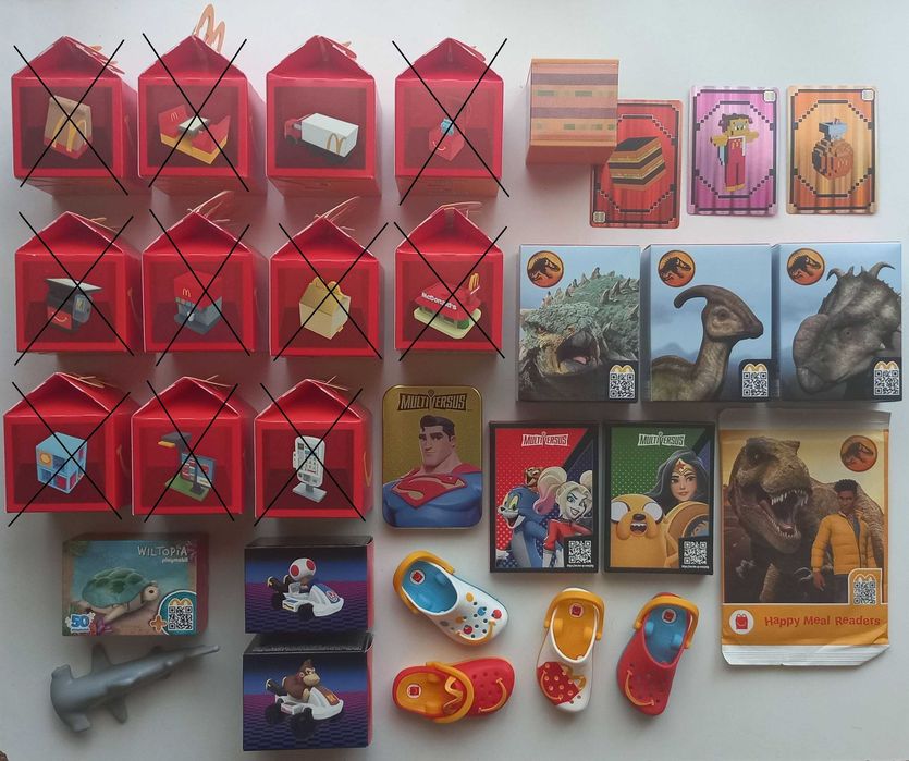 Bonecos Happy Meal McDonalds/Burger King/Pizza Hut