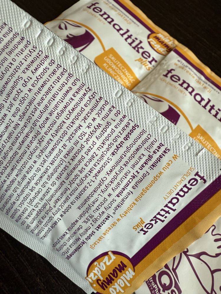 Femaltiker Plus karmelowy 4 saszetki laktacja pobudzenie laktacji