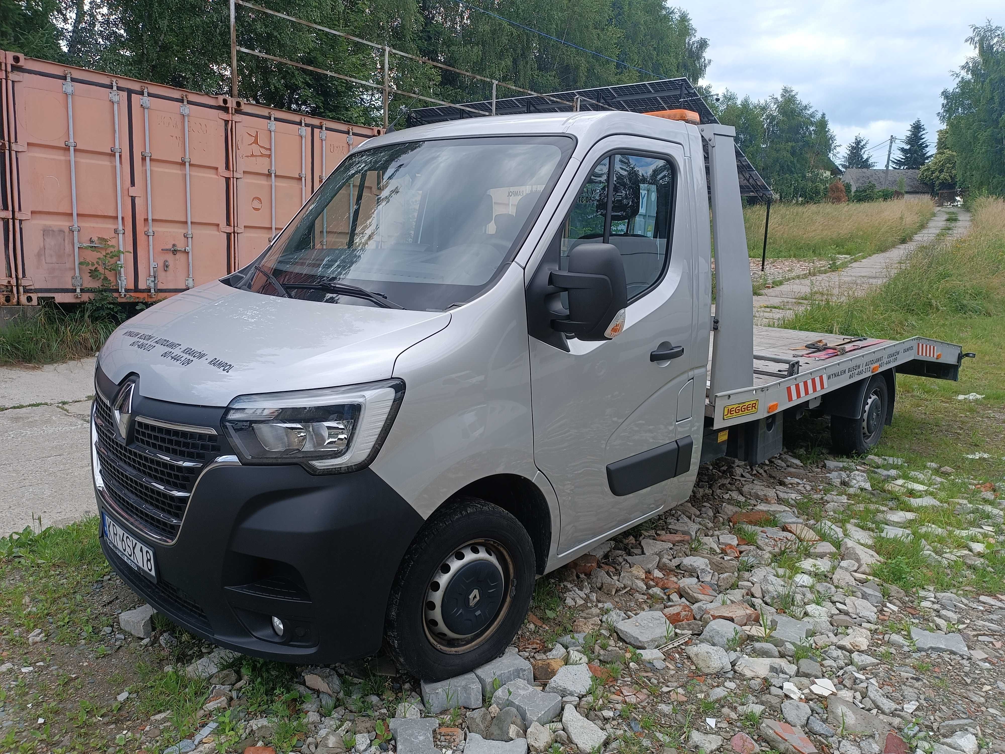 wynajem przyczepa laweta  autolaweta bez limitu kilometrów