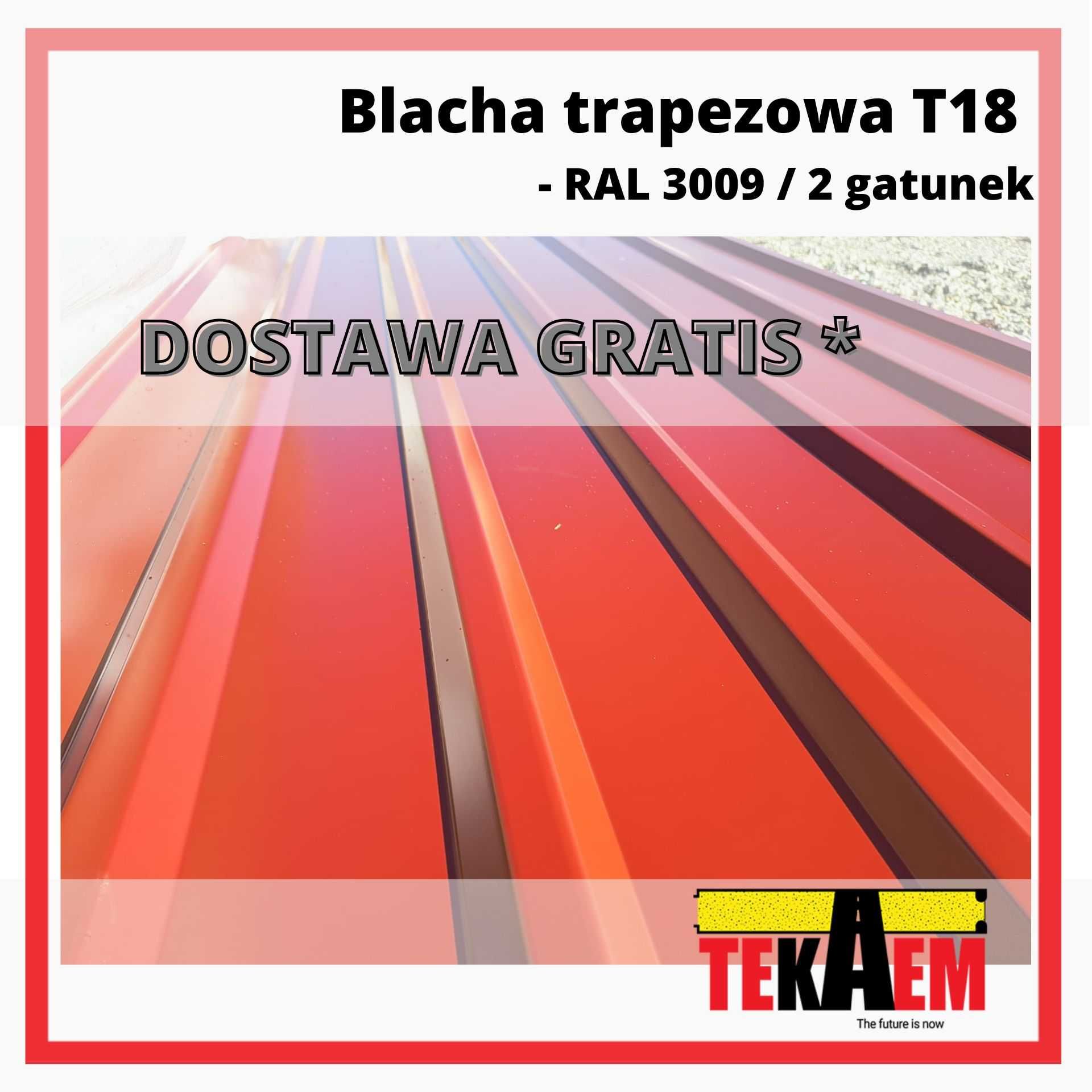 Blacha Trapezowa T18 Blacha Elewacyjna T7 BRUTTO TRANSPORT GRATIS