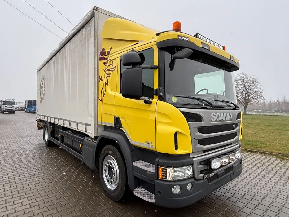 Scania Scania P360 4x2 kontener / firanka winda 2 tony , do zabudowy , do przewozu maszyn . kurierka paletowa, pomoc dorgowa , laweta , cała na poduszkach  Scania P360 kontener/winda/firnaka
