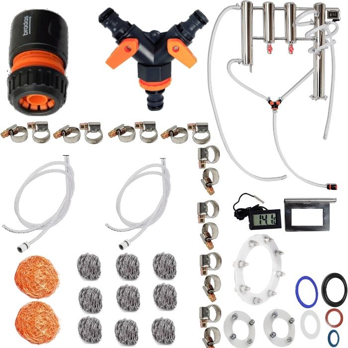 Destylator elektryczny KEG 50l lub 30l 6 palcy 2 odstojniki 180cm